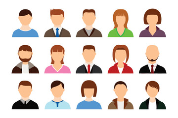 Avatar Icons: A set of diverse, faceless avatar icons, embodying a spectrum of identities, representing a broad range of individuals.