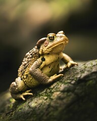 Fototapeta premium Frog on a rock