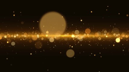 abstract dark luxury gold motion background with golden glitter shiny stars and bokeh lights and light flare animation, holiday christmas new year vertical social media design element - Powered by Adobe