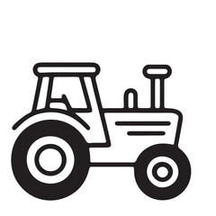 Obraz premium Smiling Farmer Outline Icon Agriculture, Harvest, and Rural Lifestyle Illustration