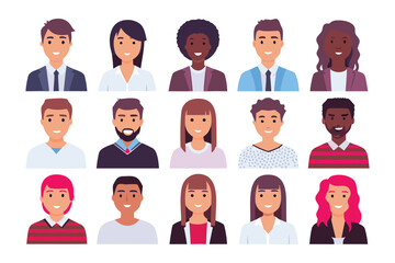 Diversity in Profiles: A collection of various individuals' profile with diverse skin tones and hairstyles creating a harmonious representation of people.