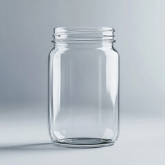 Mason Jar glass jar transparent empty.
