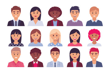 Diverse Faces in Harmony: a vibrant collection of people, representing a mosaic of backgrounds and expressions, embodying inclusivity, and unity. It captures the essence of human connection.