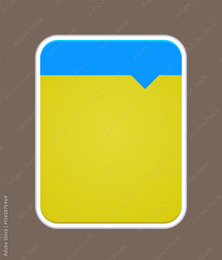 Poster web design element full color. futuristic pop up interface.
