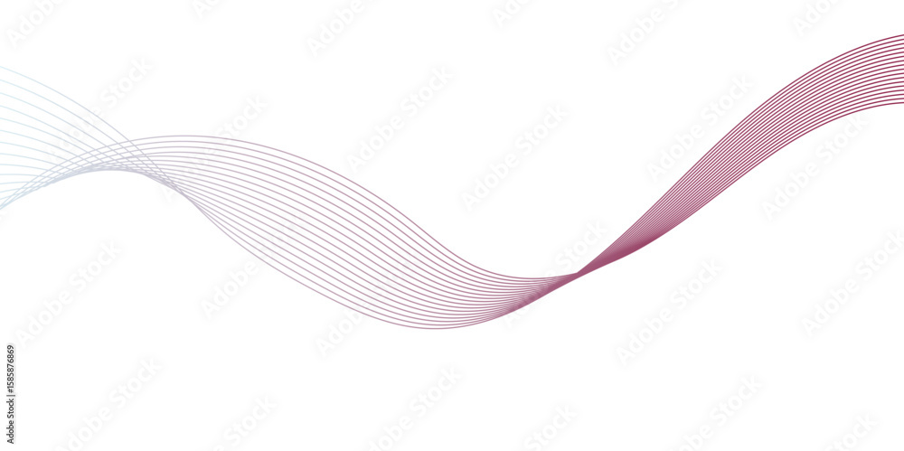Poster abstract wave element for design pink and white. design template for cover, business. abstract dynam