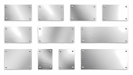 Set of metal plates