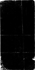 Large vintage paper texture with a transparent background