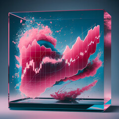 digital world map with binary code