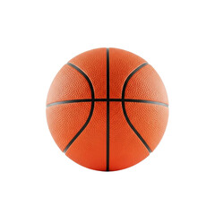 Fototapeta premium Official basketball with textured grip and black lines isolated on transparent background