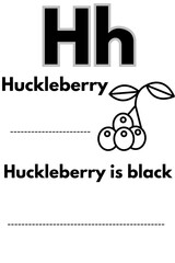 Huckleberry Learning A Colorful Illustration of the Letter H, Designed to Engage Young Minds
