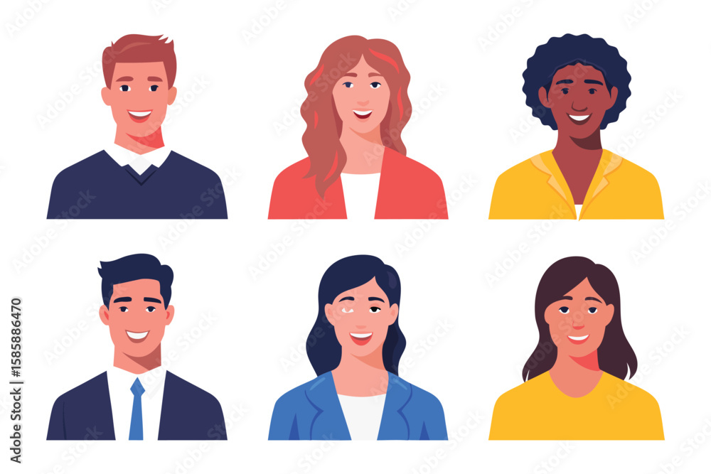 Poster portrait showcase: this composite image presents a vibrant array of faces, each exuding warmth and p