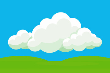 landscape with clouds