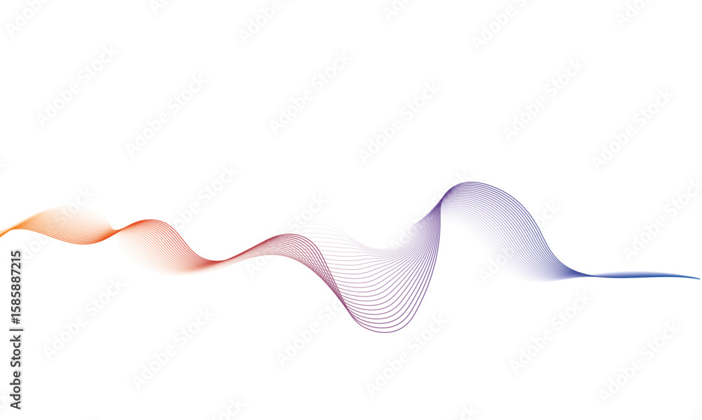 Poster abstract voice sound wave pattern element, voice sound colorful wave liens and audio technology back