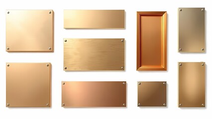 Few metallic frames and plates