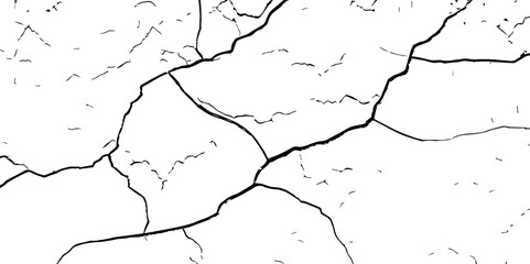 Cracked Earth, Telling a Story of How Nature’s Wrath Has Sculpted a Withered and Worn Terrain Over Centuries-Where Time and Erosion Meet: The Raw and Grunge-Textured Landscape of Dry
