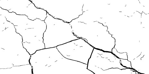 Cracked Earth, Telling a Story of How Nature’s Wrath Has Sculpted a Withered and Worn Terrain Over Centuries-Where Time and Erosion Meet: The Raw and Grunge-Textured Landscape of Dry
