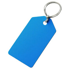 Blue Tag top view isolated on transparent background
