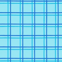 Blue plaid pattern background.