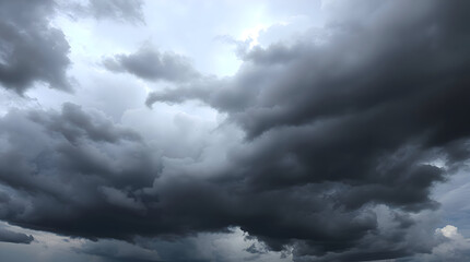 Dark Stormy Skies - Dramatic Weather Background - Intense Clouds - High Tension Atmosphere