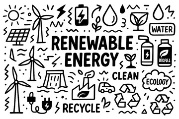 Eco lifestyle doodles promoting sustainability and zero waste, Transparent Background