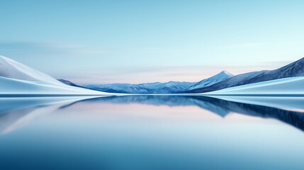 Minimalist landscape artistic conception