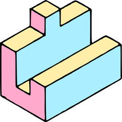 Isometric Geometric Shapes