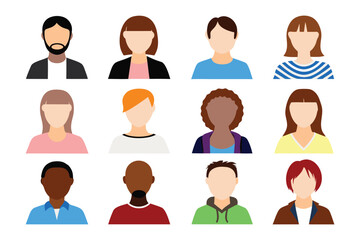 Diversity of Profiles: A collection of stylized profile icons representing a range of individuals with diverse appearances, backgrounds, and identities.