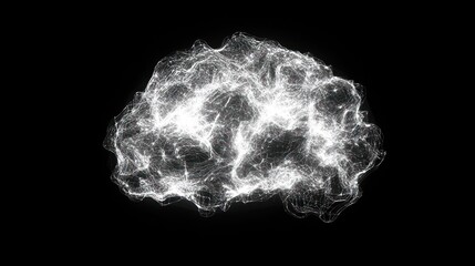 Abstract brain network graphic