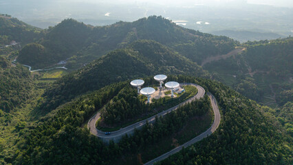 Distributed radar celestial measurement instrument on the mountaintop