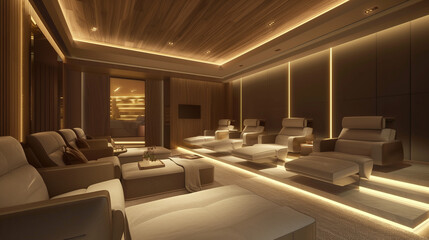 Modern and Luxurious Living Room with Hall, Fully Furnished with Elegant and Expensive Essentials

