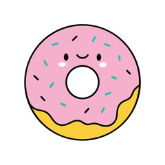 Fototapeta premium donut with sprinkles