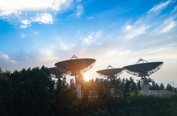 Distributed radar celestial measurement instrument on the mountaintop