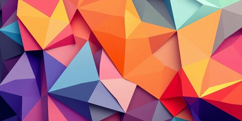 Obraz premium Abstract geometric shapes forming a complex, layered background, geometric, form