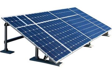 Solar panel installation for clean energy production, photovoltaic system for sustainable future