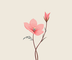 Delicate Pink Blossoms in Soft Morning Light