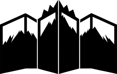 Dungeon Master Screen Mountain Range Silhouette