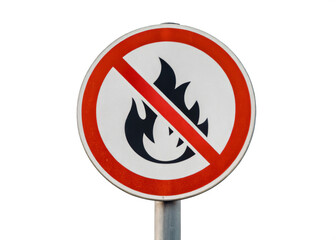 no flame sign isolated on a transparent background.	
