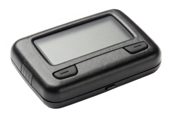 pager isolated on a transparent background.	
