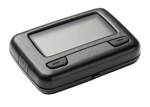 pager isolated on a transparent background.	
