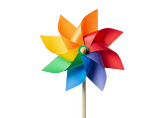 pinwheel isolated on a transparent background.	
