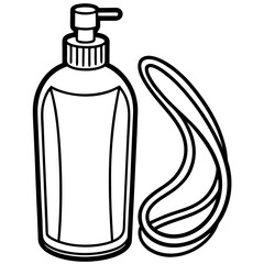 Conditioner line art vector