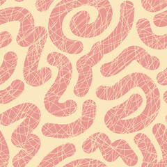Abstract wavy lines seamless pattern. abstract wave pattern. Squiggly design elements.