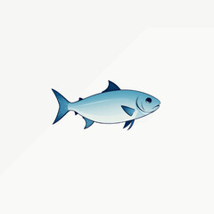 Fototapeta premium Playful Blue Fish Swimming in Calm Waters