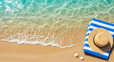 beach hat on the beach