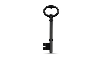 Black antique key illustration