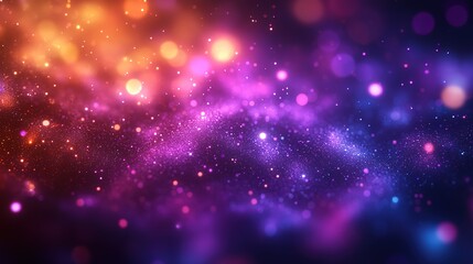 Purple Orange Blurred Soft Lighting Background for Party Concert Event Design.