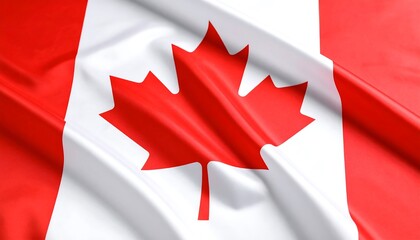 Rippled Canadian flag
