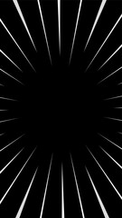 A black and white vertical comic background with sharp lines. Suitable for comics, prints, posters, etc.