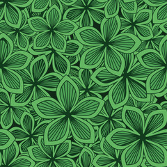 Fototapeta premium Intricate organic floral pattern with detailed petal designs and repeating elements
