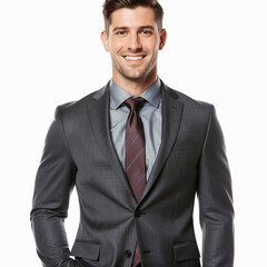 Smart and Confident: A poised individual in a professional attire, radiating success. Capturing charisma in every thread and confidence in every smile.